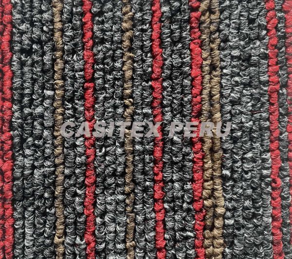 Alfombra Spazio Strip Rojo